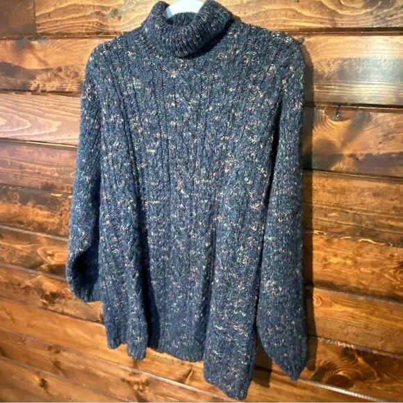 Womens St. Johns Bay Wool blend Turtleneck Knit Sweater Size Large - Picture 6 of 10